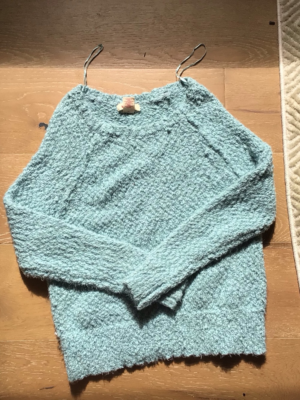 Yes Lola Women's Cozy Crewneck Sweater - Light Aqua